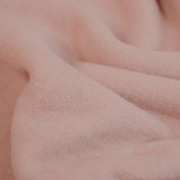 Merino Woll Fleece SOFT meliert altrosa