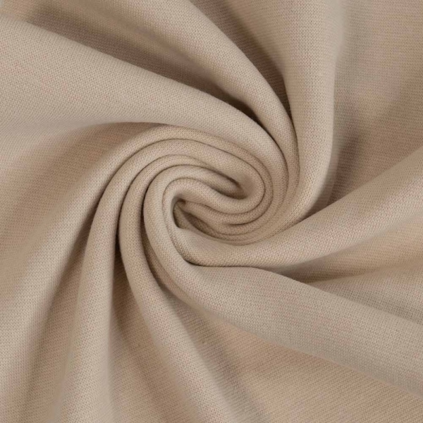 50cm Zuschnitt Feinstrick Bündchen hellbeige