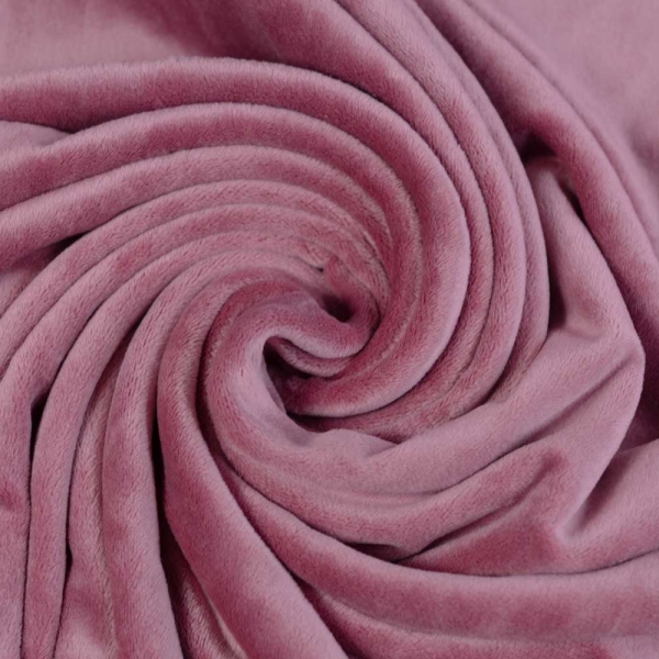 Velvet Samt-Sweat elastisch altrosa