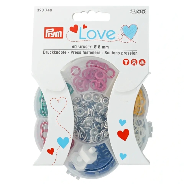 Prym Love 60 Stk Druckknöpfe Jersey 8mm