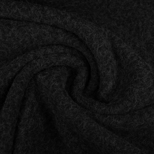 Mantelflausch gebürstet schwarz