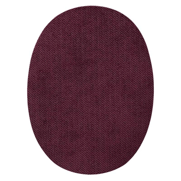 Applikation Stoffflicken oval beere 2 Stück