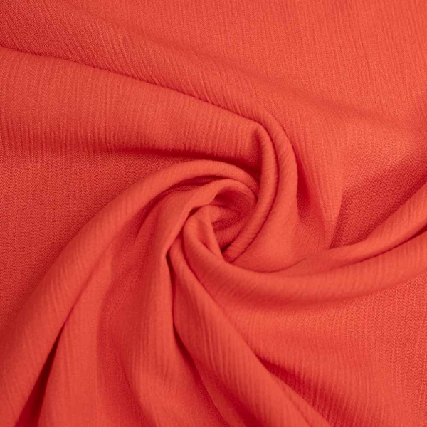 Viskosewebware Crinkle papaya