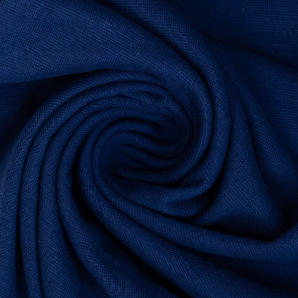 50cm Zuschnitt Feinstrick Bündchen marineblau