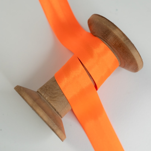 Satin Schrägband 20mm neonorange