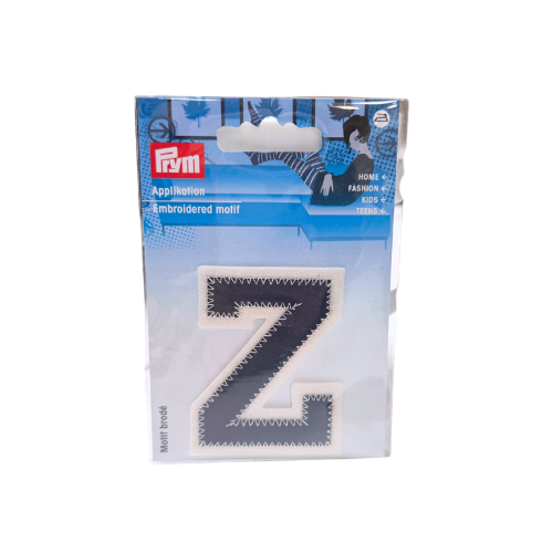 Applikation Buchstabe Z navy