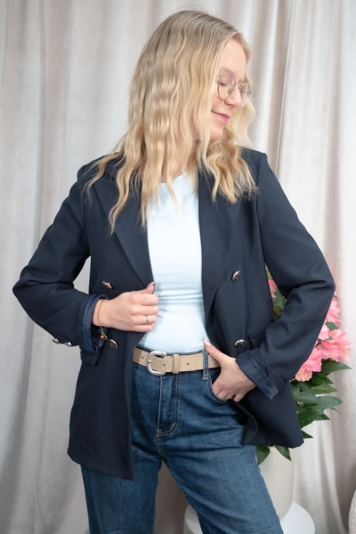 Leichte Blazer Jacke Becky navy