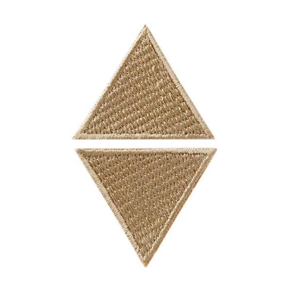Applikation 2 Dreiecke beige 2 St.