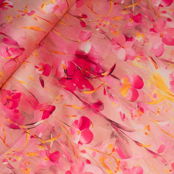 Viskose Satin Veilchen altrosa