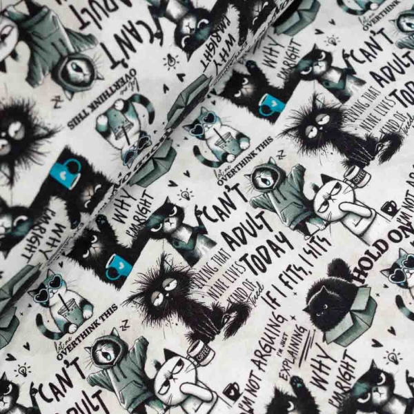 Winter Sweat Cool Cats hellgrau