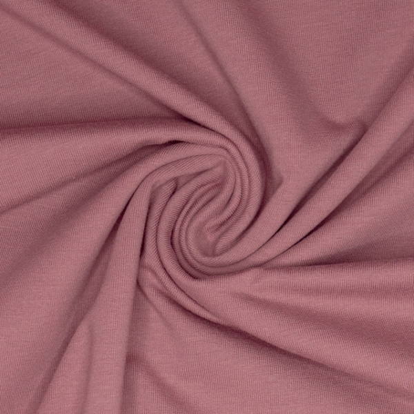BIO Sommersweat French Terry Uni altrosa dunkel