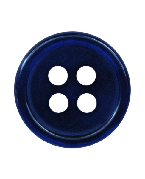 Hemd- und Blusenknopf rund 9mm dunkelblau