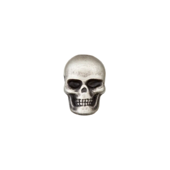 Prym Kordelende Metall Totenkopf 15mm altsilber