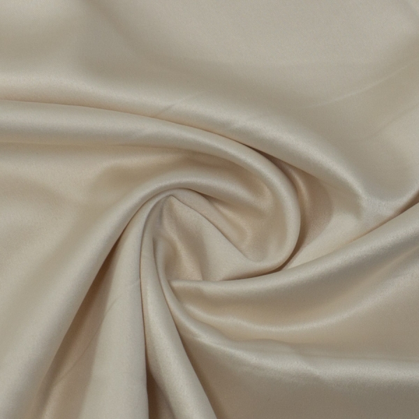 Satin Stretch Glänzend Uni vanille