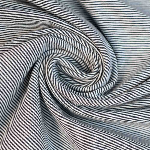 Baumwolljersey Ringelstreifen dark navy