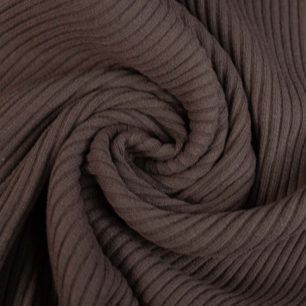Grobstrick Bündchen dunkelbraun