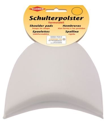 Kleiber Schulterpolster Halbmond 2 Stk. weiß