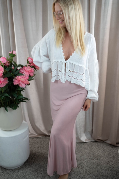 Langer Viskoserock Felicia altrosa