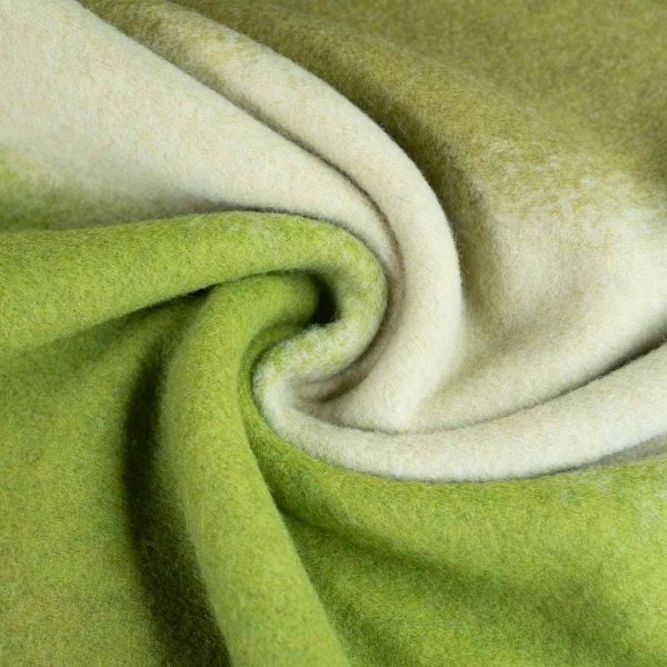 Woll Fleece flauschig Fading khaki