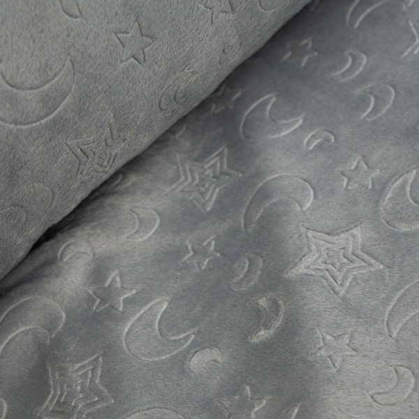 Wellnessfleece Sternenhimmel hellgrau