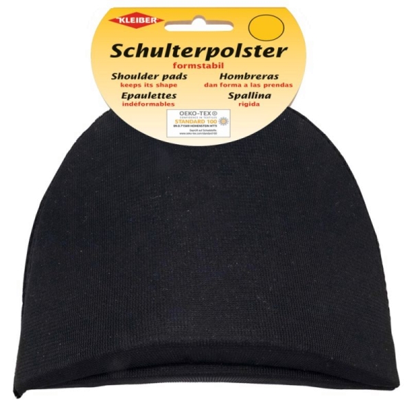 Kleiber Schulterpolster Halbmond schwarz