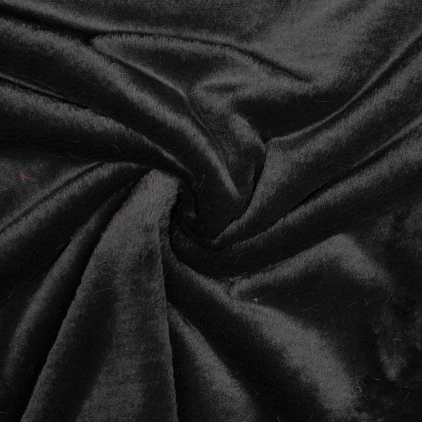 Kunstfell Plüsch Soft schwarz