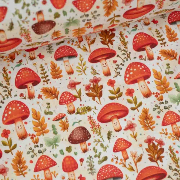 Alpensweat Fliegenpilz hellbeige