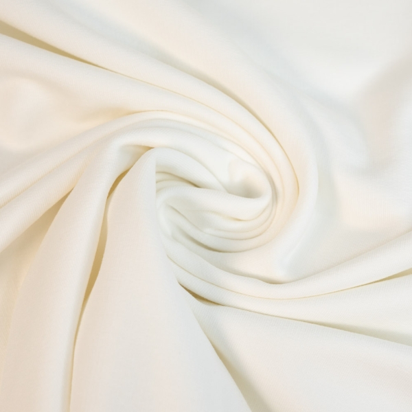 Baumwolljersey Uni Lena ecru