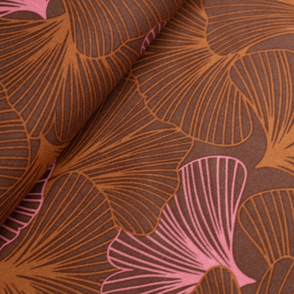 Canvas Gingko braun