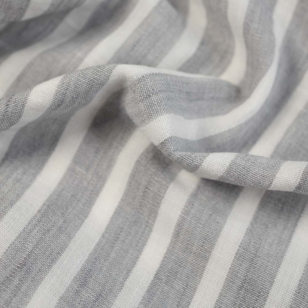 Webware Leinen-Look Streifen schwarz