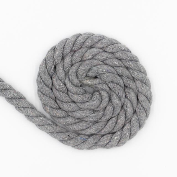 Soft Kordel 10mm gedreht hellgrau