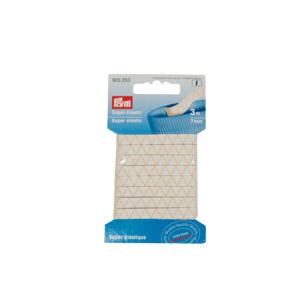Prym Super-Elastic 3m 7mm weiß