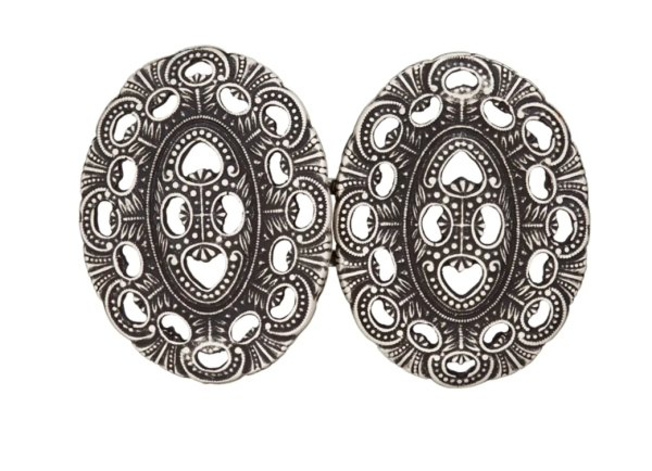 Prym Metallschließe alt silber 80mm