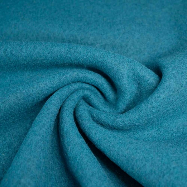 Woll Walkloden blaupetrol
