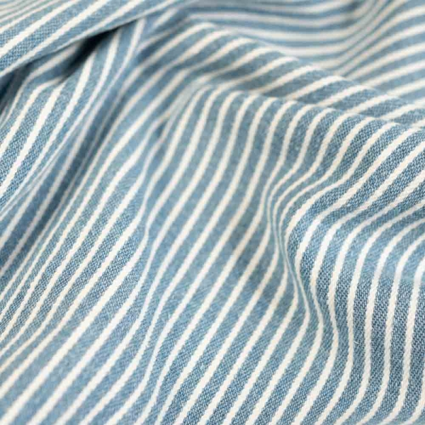 Jeans Denim Stretch Streifen hellblau