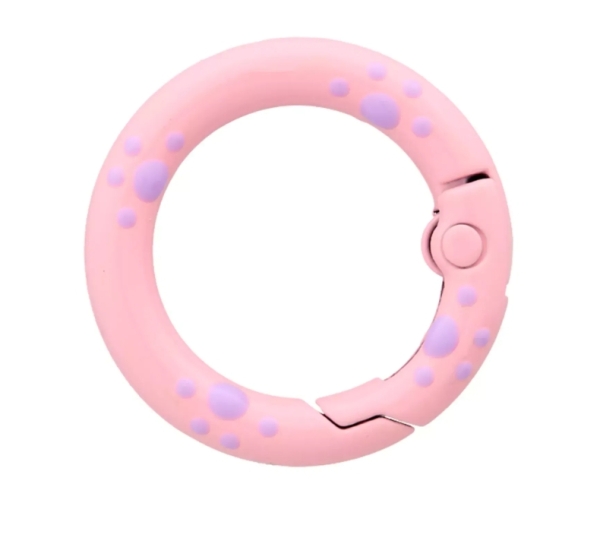 Prym Karabinerhaken Punkte 15mm rosa
