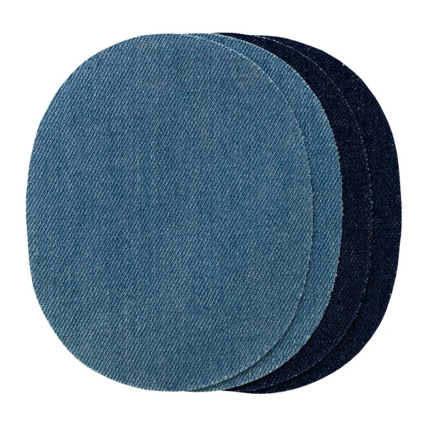 Applikation Cordflicken dunkelblau