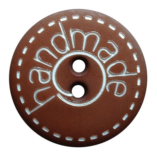 Knopf handmade 23mm braun