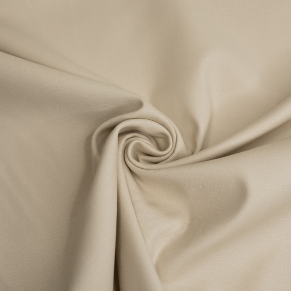 Baumwollsatin Stretch für Hosen hellbeige