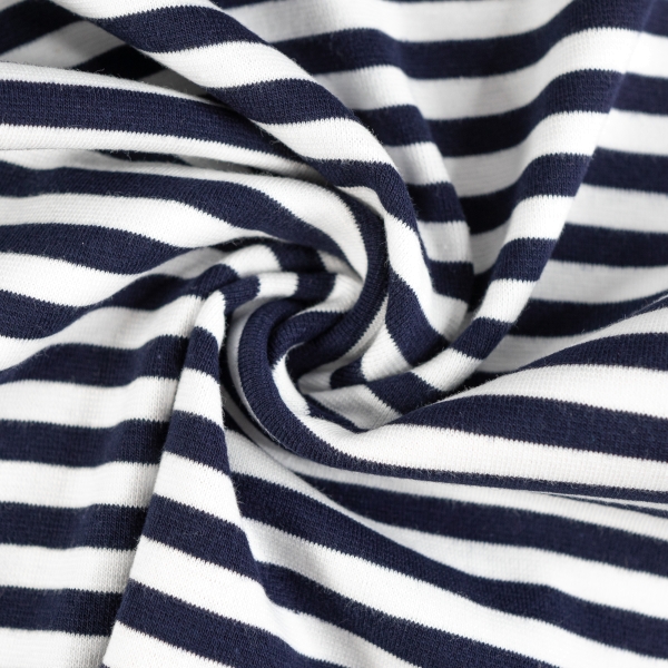 Bündchen Streifen dark navy-weiß