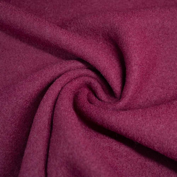 Woll Walkloden bordeaux beere