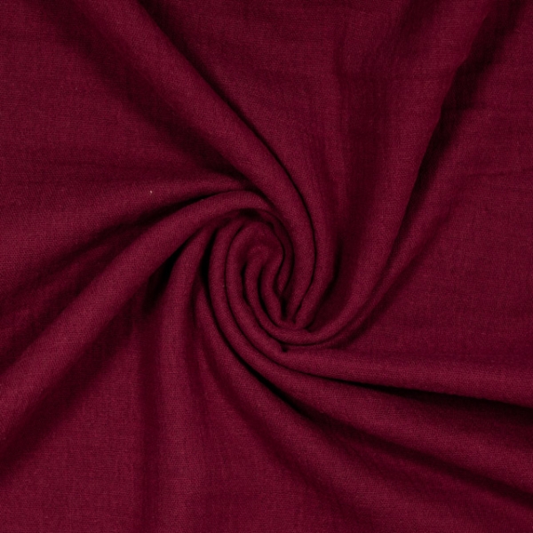 Musselin Double Gauze Lina bordeaux