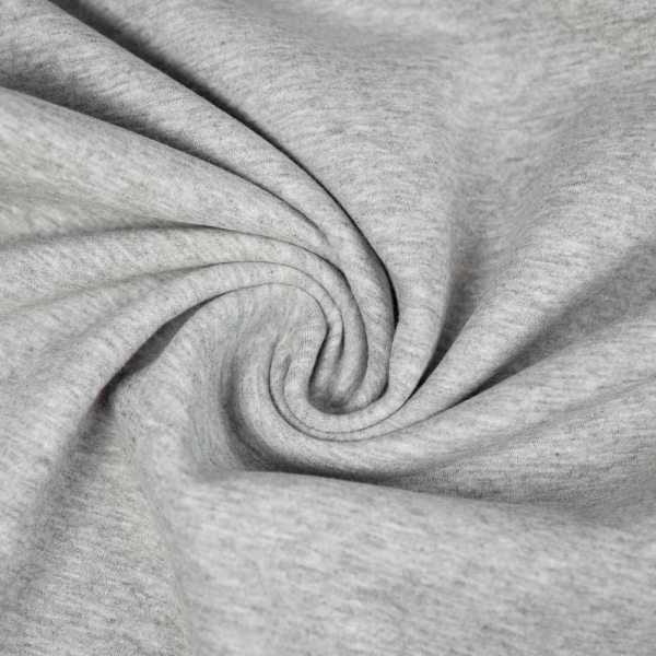 Scuba Baumwolljersey grau meliert