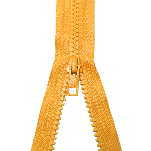 YKK teilbarer Reißverschluss Jacken Krampe gelb