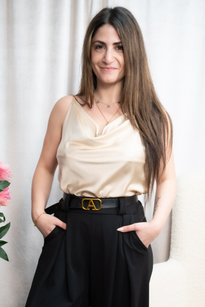 Satin Top Elegance beige