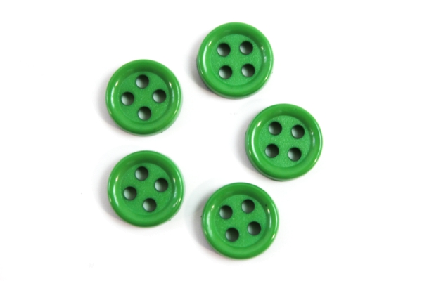 Hemd oder Blusenknopf 11 mm grün