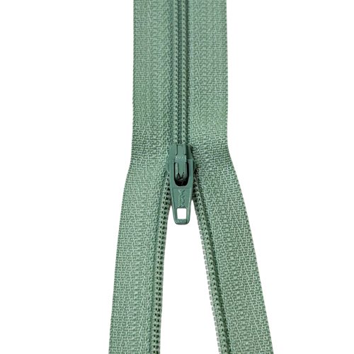 YKK nicht teilbarer Reißverschluss kleine Spirale dusty mint