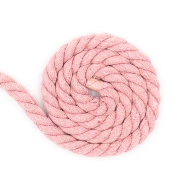 Soft Kordel 8mm gedreht puderrosa