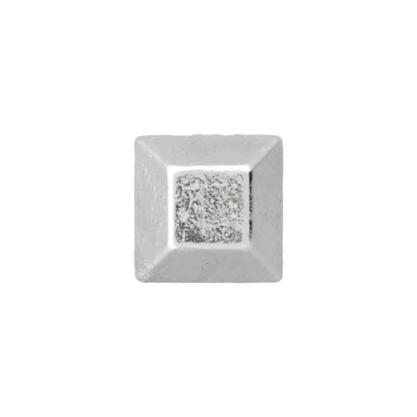 Zierniete Quadrat 8mm silber