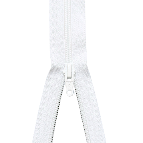 YKK teilbarer Reißverschluss Spirale weiß 60cm